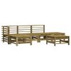 vidaXL 6 Piece Garden Lounge Set Impregnated Wood Pine