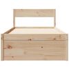 vidaXL Bed Frame without Mattress 90x190 cm Single Solid Wood Pine