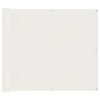 vidaXL Balcony Screen 100 x 400 cm Oxford Fabric Rectangular White
