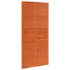 vidaXL Barn Door Wax brown 100 x 208 cm Solid Pine Wood