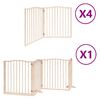 vidaXL Dog Gate with Door Foldable 12 Panels 960 cm Poplar Wood