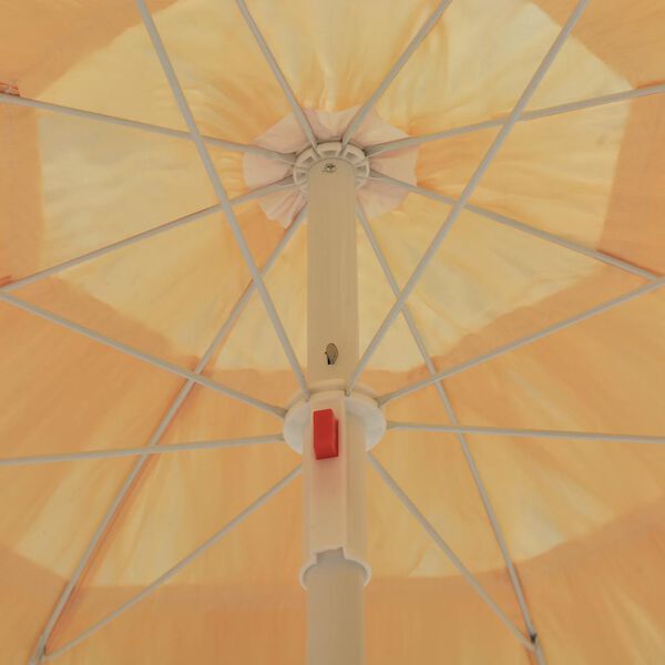 vidaXL Beach Parasol Natural 180 cm Hawaii Style