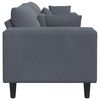 vidaXL Sofa with Cushion Dark Grey 250 x 77 x 76 cm Velvet