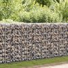 vidaXL Gabion Wall with Covers Galvanised Steel 50x20x100 cm