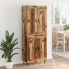 vidaXL Highboard 2 pcs Old Wood Engineered Wood