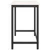 vidaXL Table White 80 x 50 x 77 cm Engineered Wood and Steel