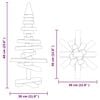 vidaXL Wooden Christmas Tree for Decoration 60 cm Solid Wood Pine