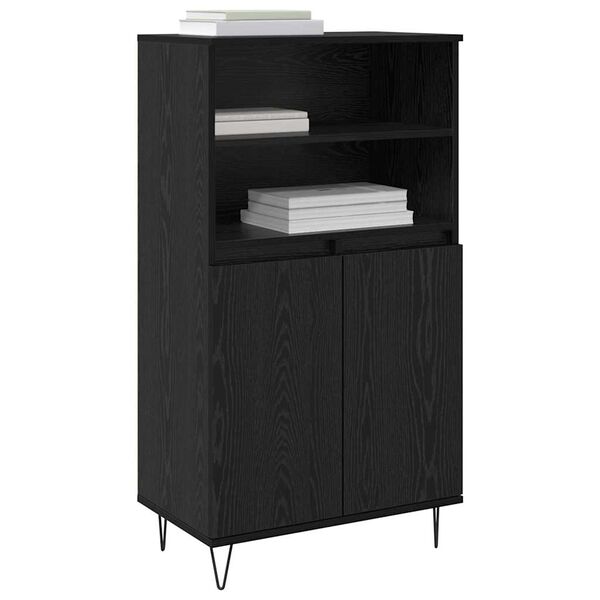 vidaXL Highboard Black 60 x 36 x 110 cm Engineered wood