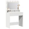 vidaXL Dressing Table White 75.5 x 41 x 135 cm Engineered Wood