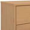 vidaXL Bedside Cabinet OLDEN Brown Solid Wood Pine