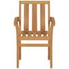 vidaXL 7 Piece Garden Dining Set Solid Teak Wood