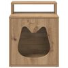 vidaXL Cat House Artisian Oak 42.5 x 40 x 53.5 cm Engineered Wood