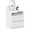 vidaXL Bedside Cabinet with 2 Drawers White 40x33x60 cm