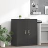 vidaXL Storage Cabinet Black 80 x 40 x 90 cm Steel