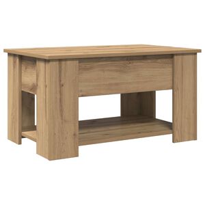 vidaXL Coffee Table Artisan Oak 79x49x41 cm Engineered Wood