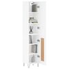 vidaXL Highboard White 34.5x34x180 cm Engineered Wood
