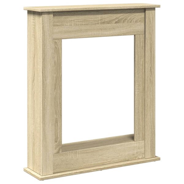 vidaXL Fireplace Surround Sonoma Oak 75x20x87.5 cm Engineered Wood