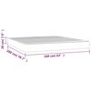 vidaXL Pocket Spring Bed Mattress Cream 160x200x20 cm Fabric