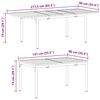 vidaXL Extension Table 2 pcs Anthracite 210 x 90 x 73 cm Steel
