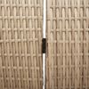 vidaXL Room Divider Folding Manual Beige 292 x 180 cm Poly Rattan