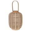 H&S Collection Hanging Lantern Rattan 24x31 cm Beige