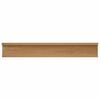 vidaXL Wall Shelf with Shelf 4 pcs Brown 60 x 9 x 3 cm Engineered Wood