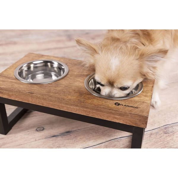 FLAMINGO Pet Twin Feeder Set with Stand Tommy 2x1600 ml