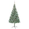 vidaXL Artificial Christmas Tree with Stand Green 210 cm PVC and Steel