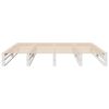 vidaXL Bed Frame without Mattress White 180x200 cm Super King Solid Wood Pine