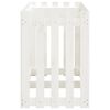vidaXL Garden Raised Bed with Fence Design White 150x50x70 cm Solid Wood Pine