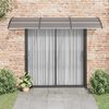 vidaXL Door Canopy Black 300x100 cm Polycarbonate