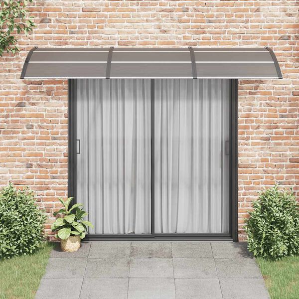 vidaXL Door Canopy Black 300x100 cm Polycarbonate