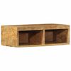 vidaXL Wall-mounted TV Cabinet 60x30x19 cm Solid Rough Wood Mango