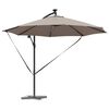 vidaXL Cantilever Banana Parasol Taupe 294 x 294 x 248 cm