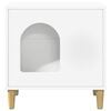 vidaXL Cat House White 51 x 30 x 52 cm Engineered Wood