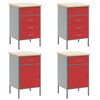 vidaXL Work Cabinet Set with Storage Manual 10 pcs Red