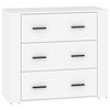 vidaXL Sideboards 3 pcs White Engineered Wood