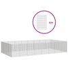 vidaXL Free Range Animal Enclosure 24-Panel 54x80 cm Galvanised Iron