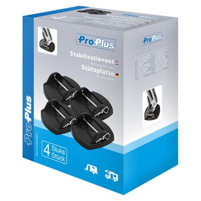 ProPlus Caravan Support Pads with Metal Pins Set of 4 361528