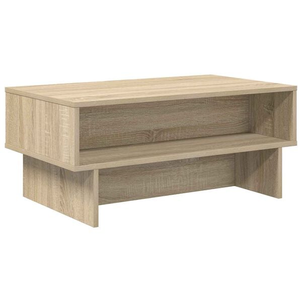 vidaXL Coffee Table Sonoma Oak 80 x 46 x 35 cm Engineered Wood