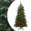 vidaXL Artificial Hinged Christmas Tree 150 cm 150 LEDs Warm White
