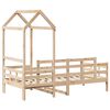 vidaXL Day Bed with Roof without Mattress 90x200 cm Solid Wood