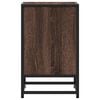 vidaXL Bedside Cabinet Brown Oak 40x31x50 cm Engineered Wood and Metal