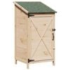 vidaXL Garden Shed Natural 59.5 x 56 x 113.5 cm Solid Fir Wood