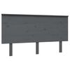 vidaXL Bed Headboard Grey 144x6x82,5 cm Solid Wood Pine