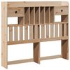 vidaXL Bookcase Bed without Mattress 135x190 cm Double Solid Wood Pine