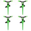 vidaXL Rotating Sprinklers 4 pcs Green and Black 16x13.5x25.5 cm ABS&PP