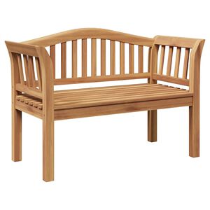 vidaXL Bench Brown 120 x 53.5 x 85 cm Solid Teak wood