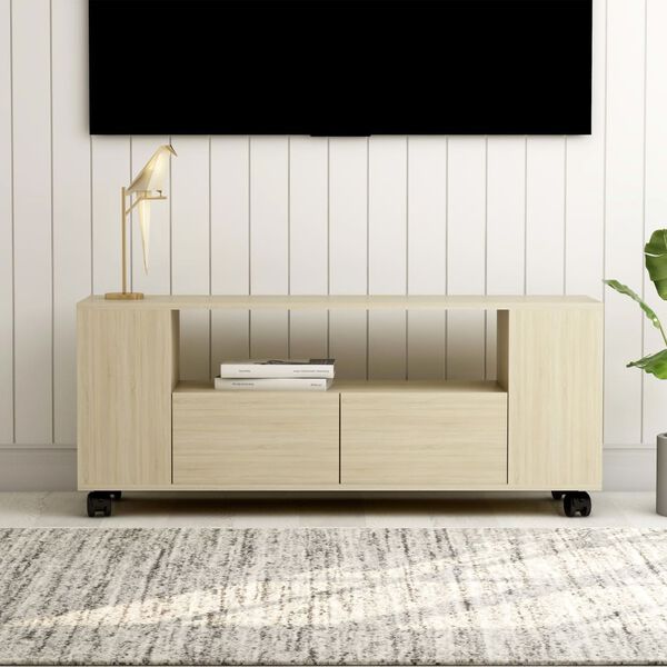 vidaXL TV Cabinet Sonoma Oak 120x35x48 cm Engineered Wood