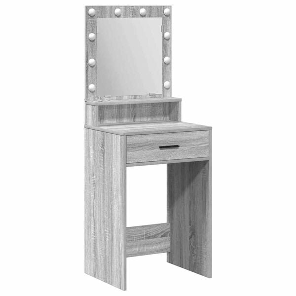 vidaXL Dressing Table Grey Sonoma 50 x 41 x 135 cm Engineered Wood